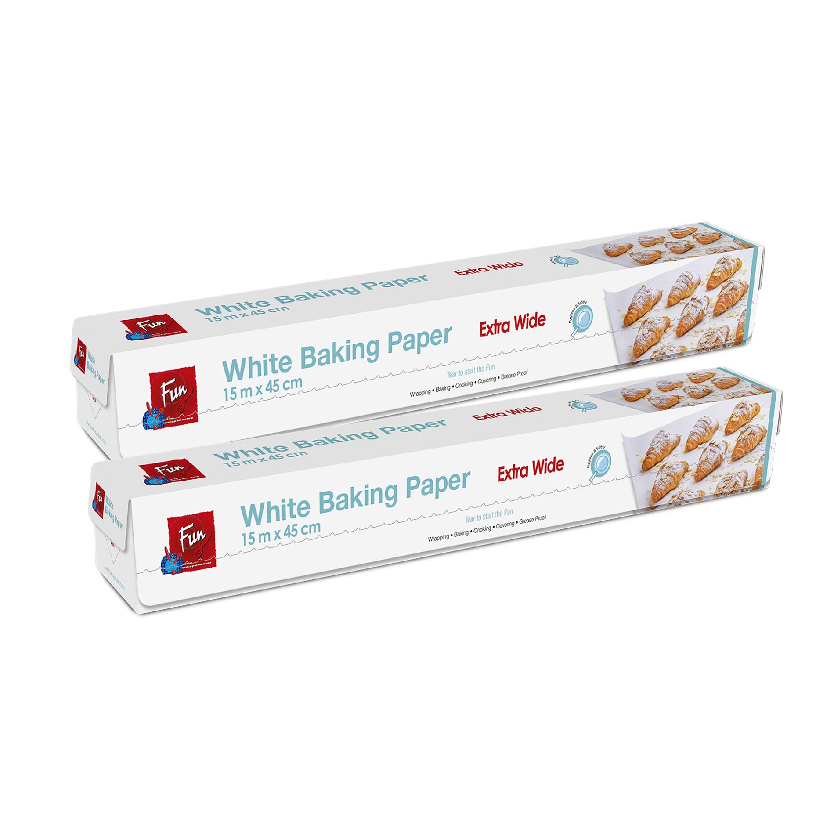 Fun® Indispensable Silicon-Coated Baking Paper Roll 15mx45cm - White – Al  Bayader International