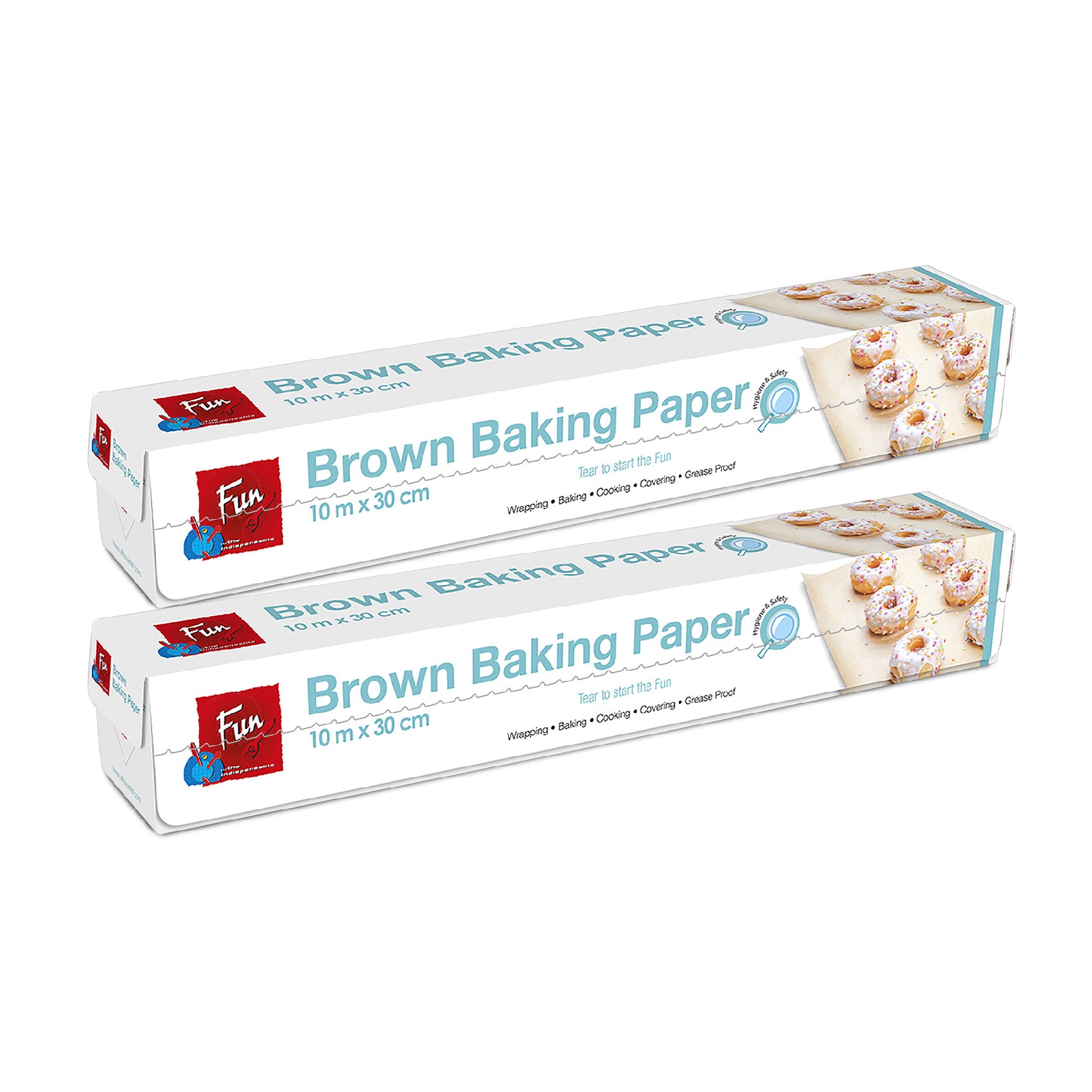 Fun® Indispensable Indispensable Silicon-Coated Baking Paper Roll 10mx30cm - Brown, Buy 1 Get 1