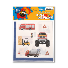 Fun 2-Ply Napkins 33x33cm - Car Design [10pcs x 1pkt]