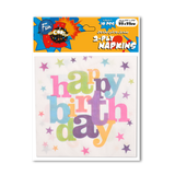Fun® Its Cool 2-Ply Napkin 33x33cm - Happy Birthday 10pcs
