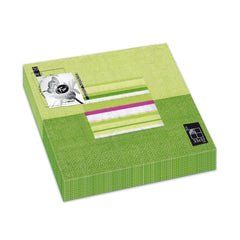 Fun Trendy 3-Ply Disposable Coloured Printed Paper Napkin Tissue 33x33cm - Evergreen Classic - Pack of 20