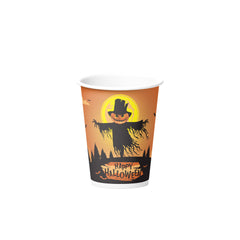 Fun Paper Cups 8oz - Halloween Orange  [10pcs x 1pkt]