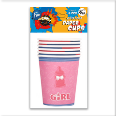 Fun Paper Cup 9oz - Boy or Girl? [P:6pcsx1pkt]