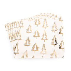 Fun Paper Plate Square 23x23cm - Golden Trees Pack of 8