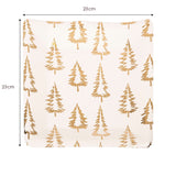 Fun Paper Plate Square 23x23cm - Golden Trees Pack of 8