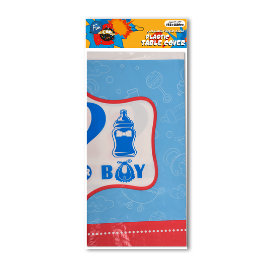 Fun® Plastic Table Cover 132*220cm - Boy or Girl Design [1pc]