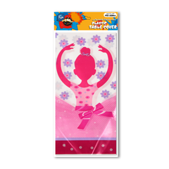 Fun Plastic Table Cover 132*220cm - Ballerina Design [1pc]