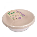 Fun® Biodegradable Natural Moulded-Fibre Bowl 32oz Pack of 10