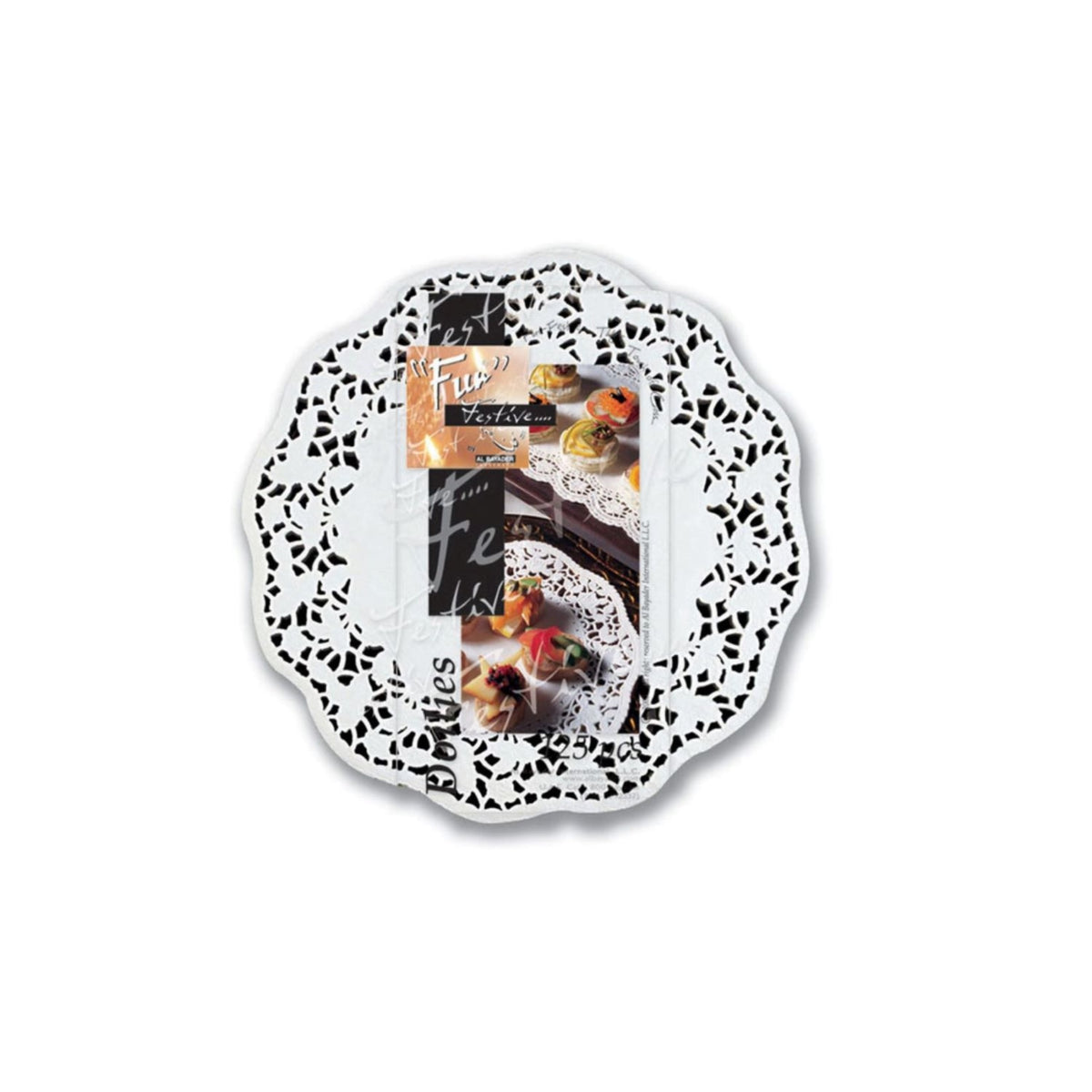 Fun White Round Doilies 6.5in [250pcs x 1pkt]