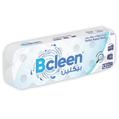 Bcleen® 2-Ply White Compact Toilet Paper Roll 300 Sheets [12rls x 1pkt]