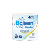 Bcleen® 3-Ply HD Compact Toilet Paper Roll (150shts) - White - 4 Roll
