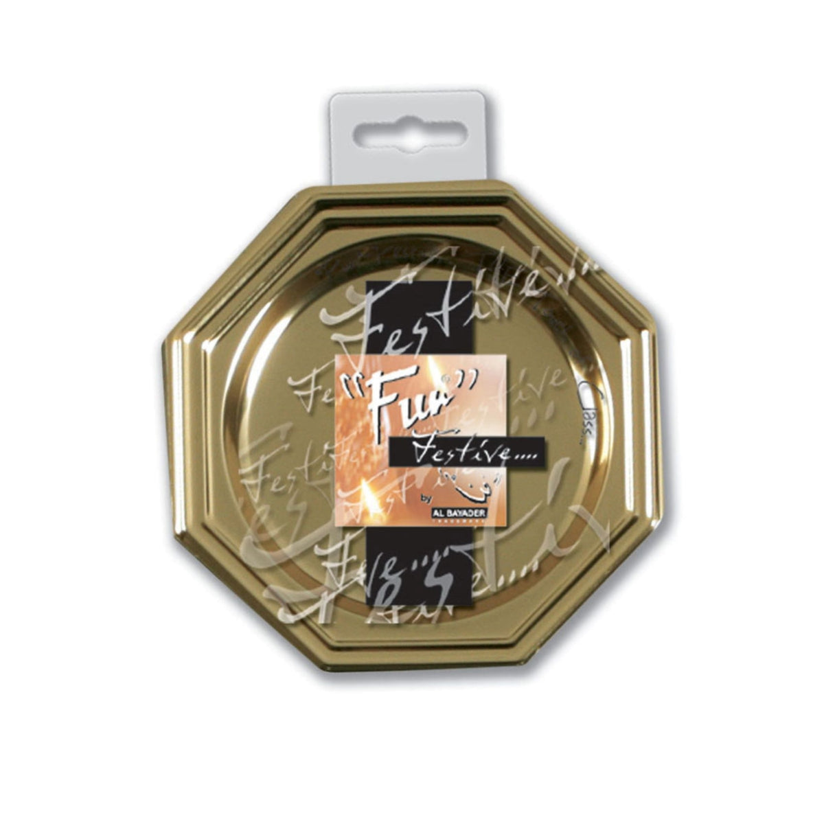 Fun® Gold Octagonal Coasters 8.5cm [10pcs x 1pkt]