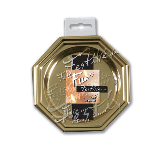 Fun® Gold Octagonal Coasters 8.5cm [10pcs x 1pkt]