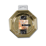 Fun® Festive Octagonal Coaster 8.5cm - Gold - 10 pcs