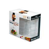 Fun® Verrine Square Flat Cups with Lids 75ml [6pcs x 1pkt]