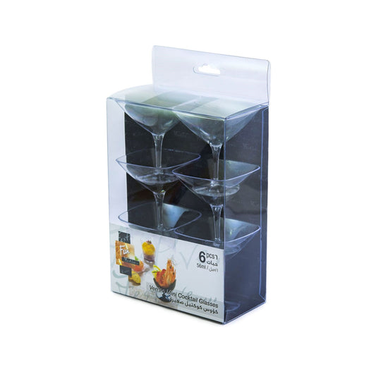 Fun® Verrine Mini-Cocktail Glass Cups 56ml [6pcs x 1pkt]