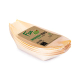 Fun® Wooden Boat Trays 9in [10pcs x 1pkt]