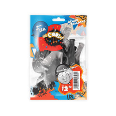 Fun Helium Black and Silver Balloon 12in - Congratulations [P:20pcsx1pkt]