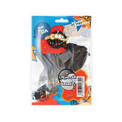 Fun Helium Black and Gray Balloon 12in - Congratulations (in Arabic) [P:20pcsx1pkt]