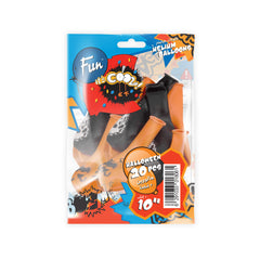 Fun Helium  Balloon Balck and Orange 10in - Halloween [P:20pcsx1pkt]