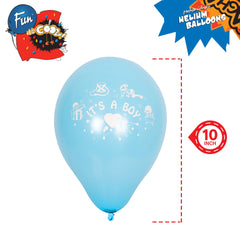 Fun Balloons 10in - It's a Boy Design [15pcs x 1pkt]