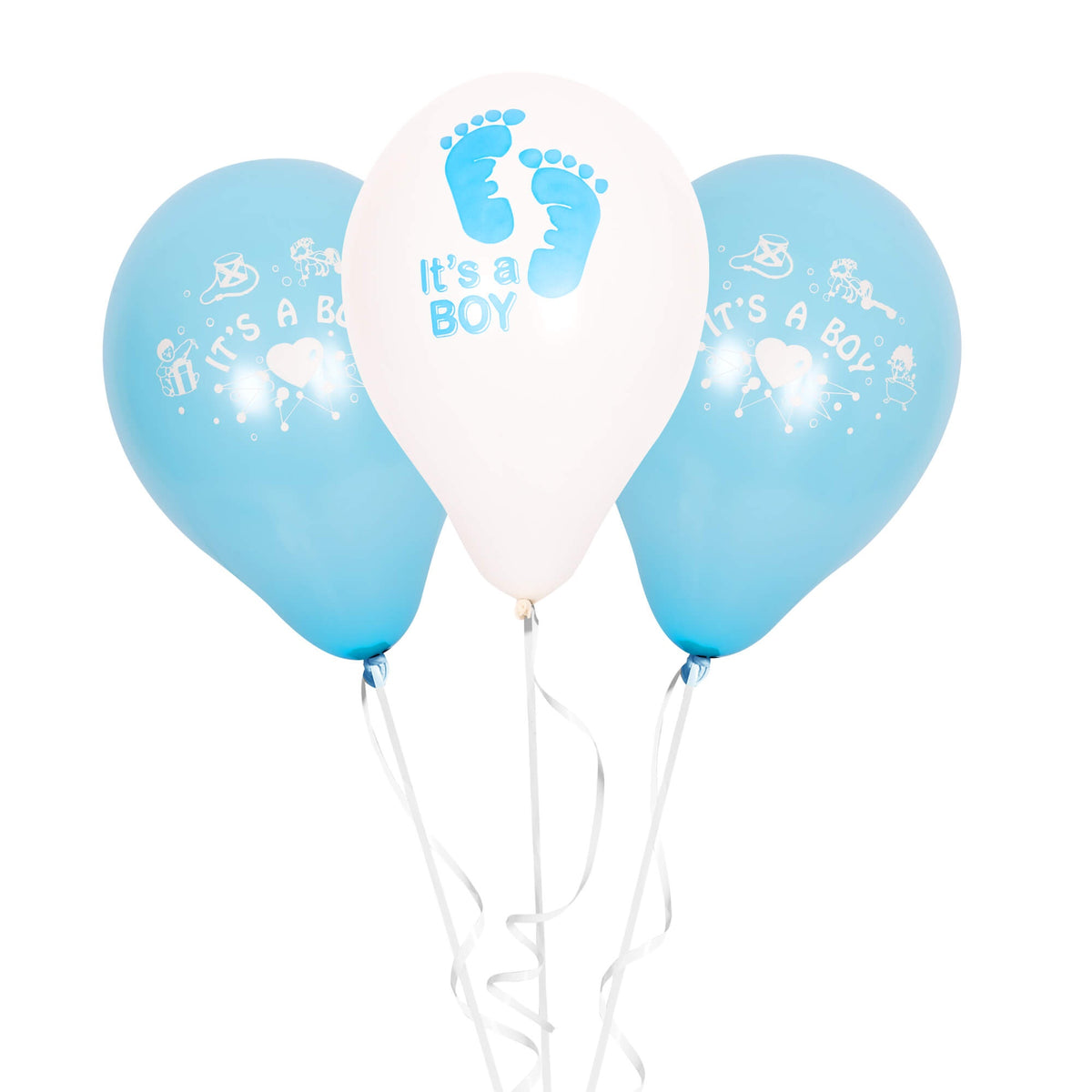 Fun Balloons 10in - It's a Boy Design [15pcs x 1pkt]
