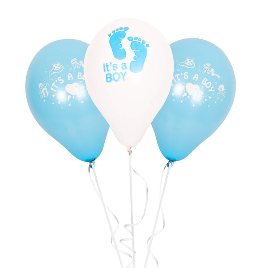 Fun Balloons 10in - It's a Boy Design [15pcs x 1pkt]