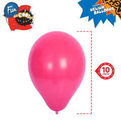 Fun Helium Balloon 10in - Metallic Pink [P:15pcsx1pkt]
