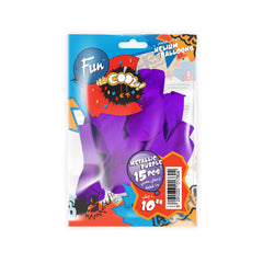 Fun Helium Balloon 10in - Metallic Purple [P:15pcsx1pkt]