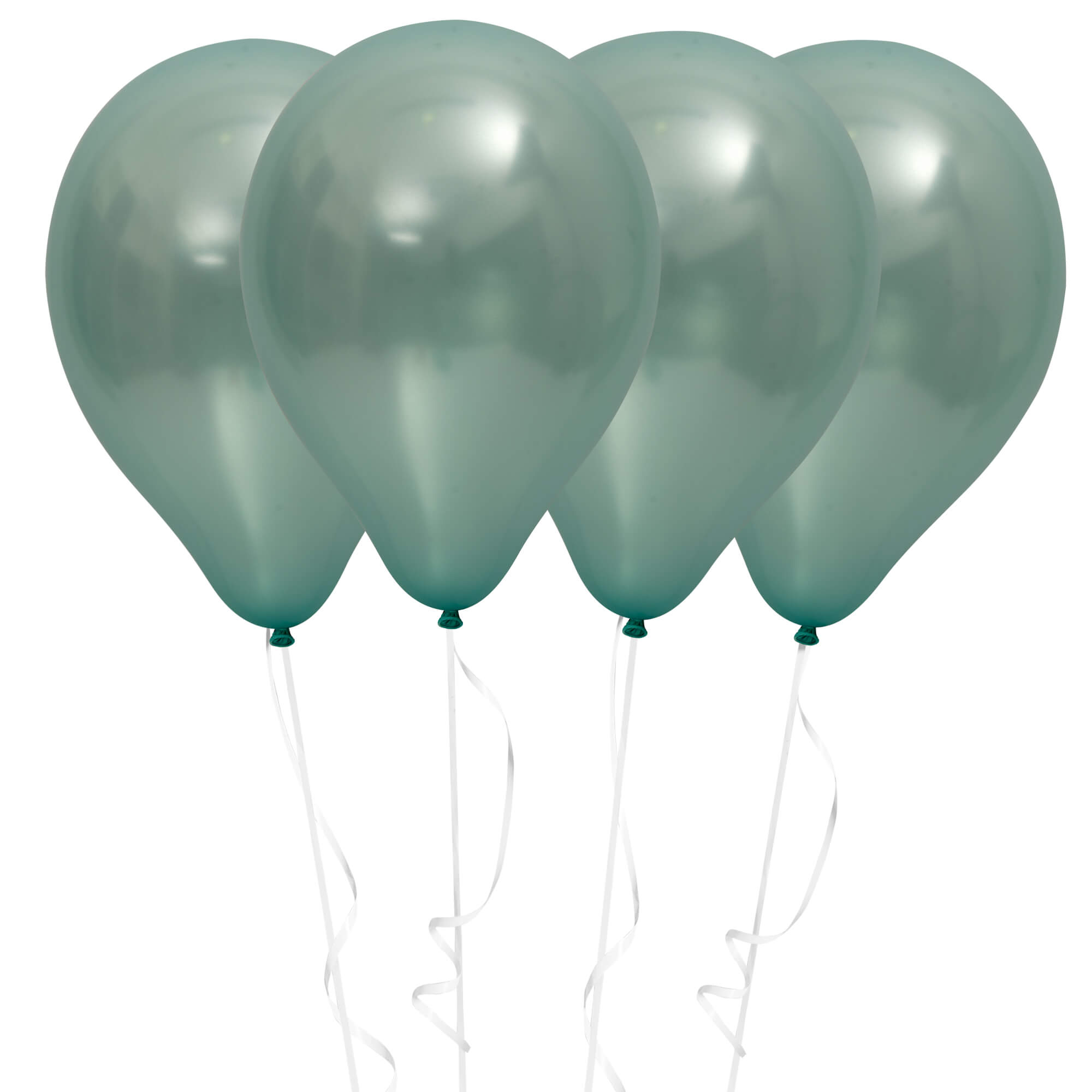 Fun Helium Balloon 10in - Metallic Turquoise [P:15pcsx1pkt]