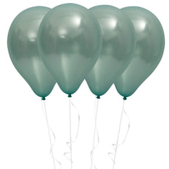 Fun Helium Balloon 10in - Metallic Turquoise [P:15pcsx1pkt]