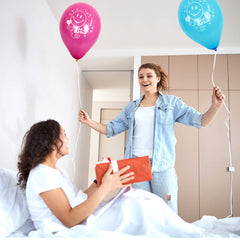 Fun Helium  Balloon 10in -"Get Well Soon" Smiley Face [P:20pcsx1pkt]
