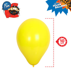 Fun Helium Balloon 10in - Yellow [P:20pcsx1pkt]