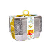 Fun® Ramadan Mega Pack Aluminium Container with lid 1060cc 50pcs  [40+10FREE]