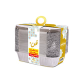 Fun® Ramadan Mega Pack Aluminium Container with lid 1060cc 50pcs  [40+10FREE]