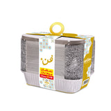Fun Ramadan Mega Pack Aluminium Container with lid 1850CC 50pcs  [40+10FREE]