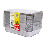 Fun® Ramadan Mega Pack Aluminium Container with lid 1980cc 50pcs  [40+10FREE]