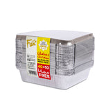 Fun Ramadan Mega Pack Aluminium Container with lid 2410cc 50pcs  [40+10FREE]