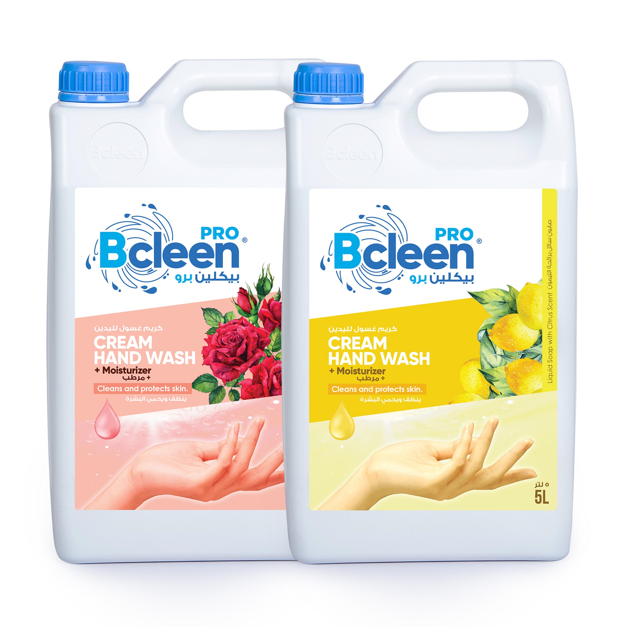 Bcleen® Hand Wash 5L Combo Pack (Lemon & Rose)