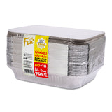 Fun Ramadan Mega Pack Aluminium Container with lid 3500CC 50pcs  [40+10FREE]