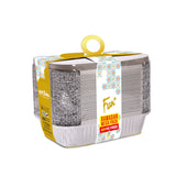 Fun® Ramadan Mega Pack Aluminium Container with lid 800cc 50pcs  [40+10FREE]