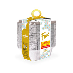 Fun Ramadan Mega Pack Aluminium Container with lid 870cc 50pcs  [40+10FREE]
