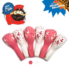 Fun Helium  Balloon Pink and White colors 12in - "Baby Girl" (in Arabic) [P:20pcsx1pkt]