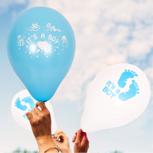 Fun® Balloons 10in - It's a Boy Design [15pcs x 1pkt]