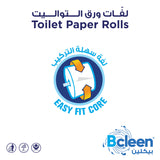 Bcleen® 2 Ply Toilet Tissue Paper, 300 Sheets x 12 Rolls, White