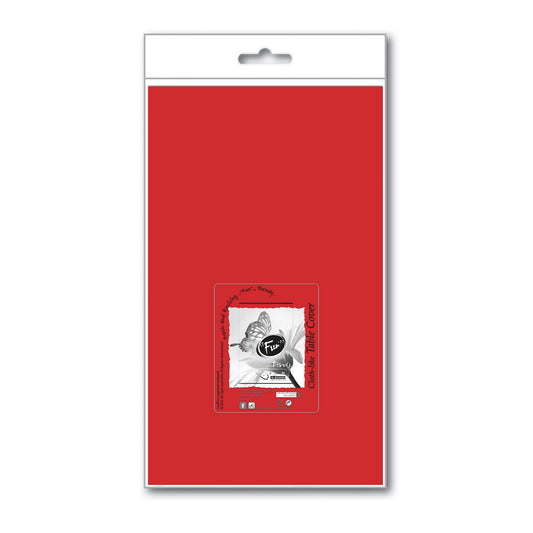 Fun® Paper Red Table Cover 1.2x1.8m [1pc]