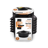 Fun® Verrine Mini Oval Casserole Pots with Lids 75ml Pack of 6