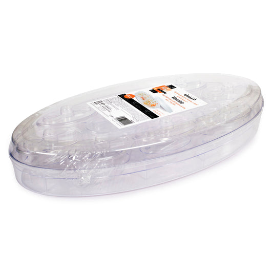 Fun® Verrine Oval Box with 10 Dish Cups and Spoon [1pc]
