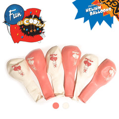 Fun Helium  Balloon Pink and White colors Only  12in - "Baby Girl" (in Arabic) [P:15pcsx1pkt]