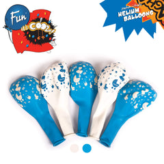 Fun Helium Balloon Baby Blue and White colors  12in - "Baby Boy" [P:20pcsx1pkt]